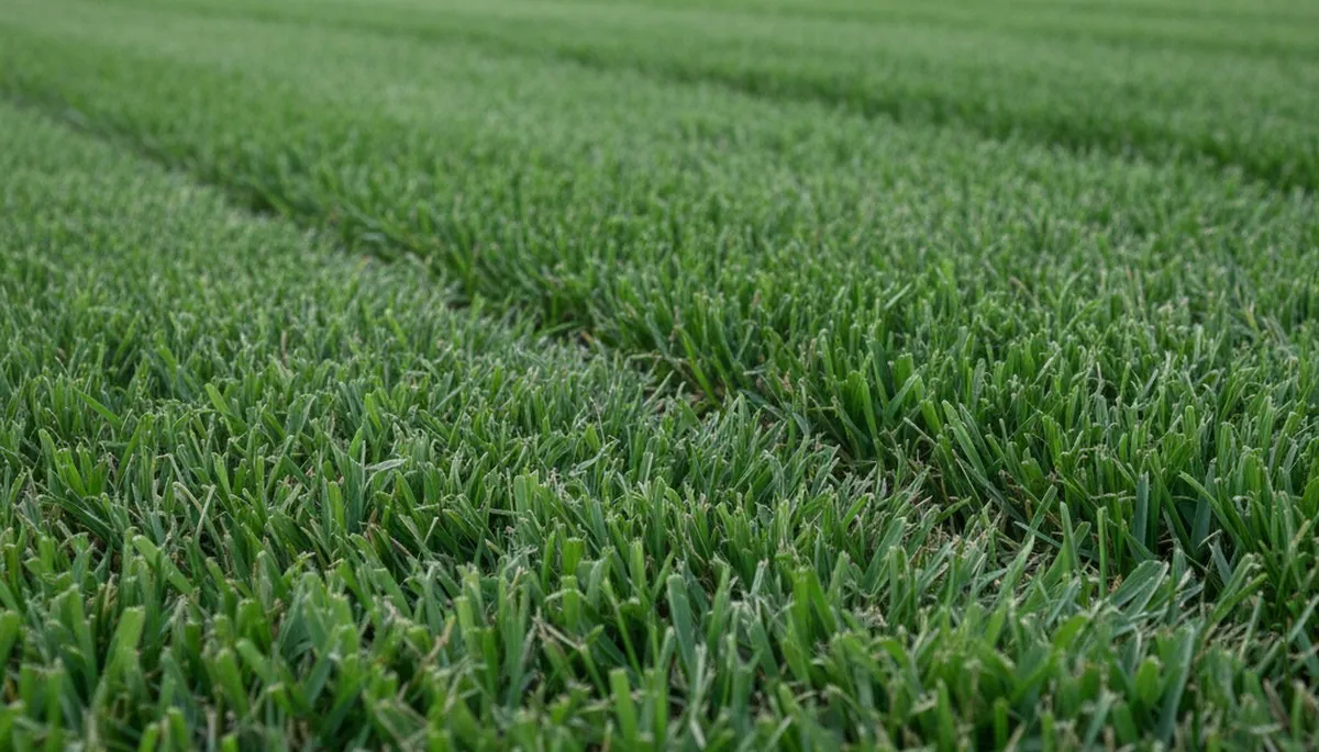 Close-up of freshly mowed green grass showing precise lawn care quality in New Orleans, LA