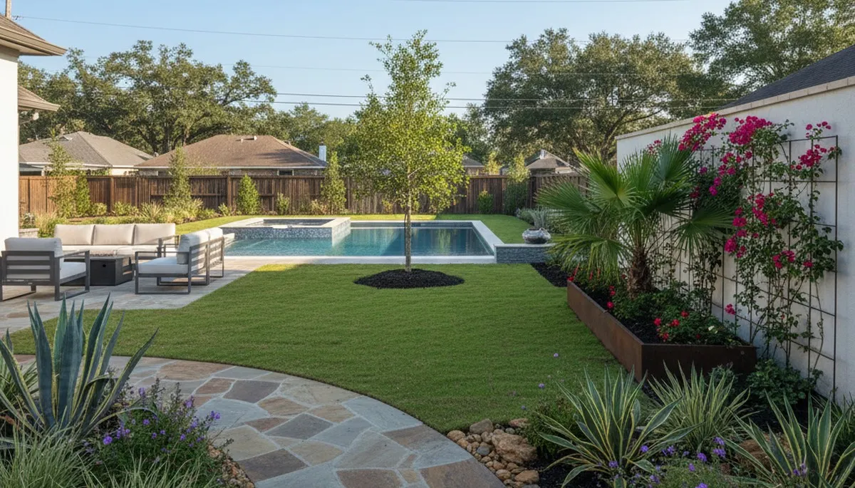 New Orleans LA landscaping crew designing and maintaining a residential garden landscape